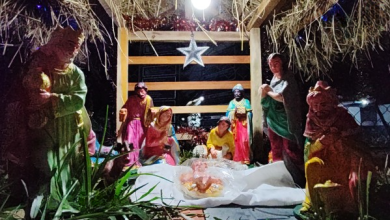 வவுனியா பொலிஸாரால் நத்தார் குடில் திறந்து வைப்பு