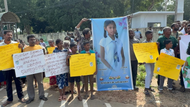 சிறுமியின் மரணத்திற்கு நீதிகோரி முல்லைத்தீவில் போராட்டம்