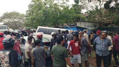 மூன்று வாகனங்கள் மோதி கோர விபத்து/Three-vehicle collision causes serious accident