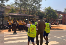 வுனியாவில் பாடசாலை மாணவர்களுக்கு வீதி ஒழுங்கு யிற்சிப் பட்டறை நிகழ்வு/Road safety workshop for school students in Vavuniya