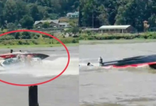 கிரகரி வாவியில் மூழ்கிய படகு; தத்தளித்த சுற்றுலாப் பயணிகள்!