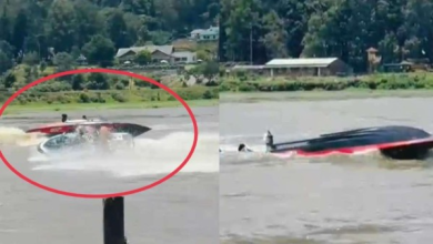 கிரகரி வாவியில் மூழ்கிய படகு; தத்தளித்த சுற்றுலாப் பயணிகள்!