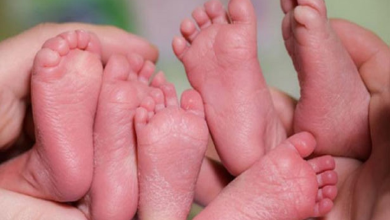 ஒரே பிரசவத்தில் நான்கு குழந்தைகளை பெற்ற தாய்