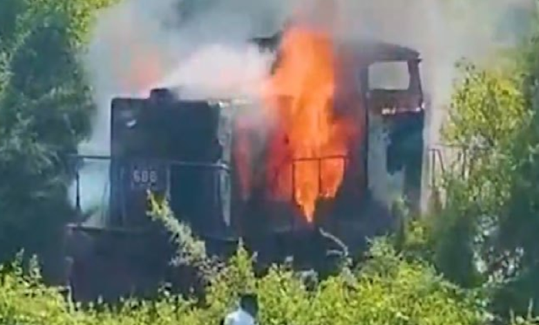 திருகோணமலை ரயில் இயந்திர தீ விபத்து/Trincomalee train engine fire accident