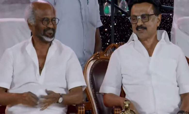 விஜய் பதவியேற்பு; ஸ்டாலினை திடீரென சந்தித்த நடிகர் ரஜினி விஜய் பதவியேற்பு; ஸ்டாலினை திடீரென சந்தித்த நடிகர் ரஜினி