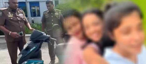 தலைக்கவசம் இன்றி ஆபத்தான முறையில் பைக் பயணம் - சிக்கிய யுவதிகள்