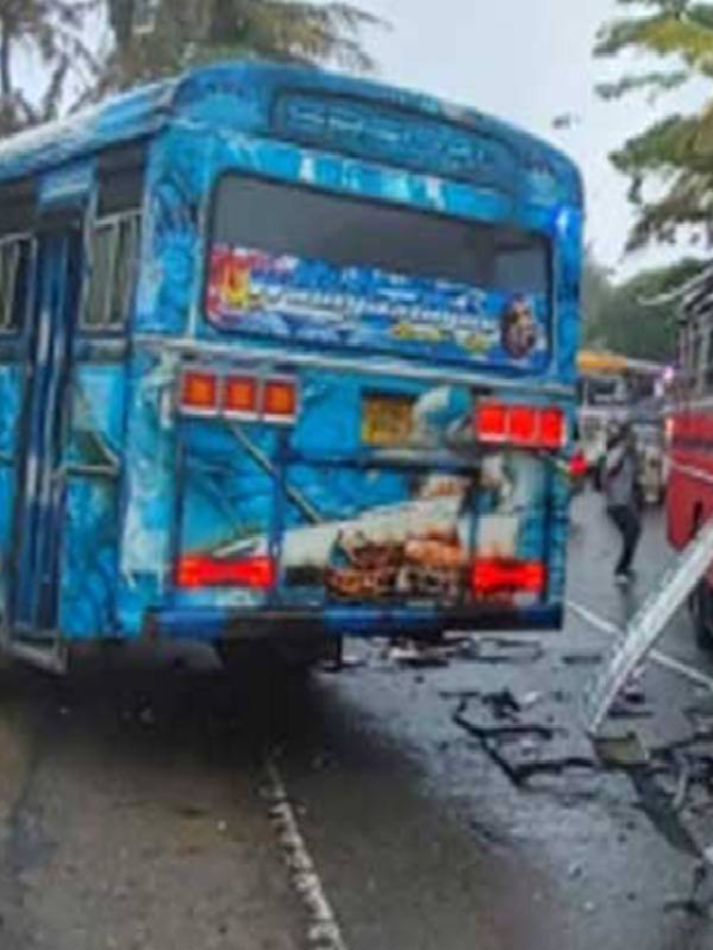 தனியார் – இலங்கை போக்குவரத்து பேருந்துகள் மோதி கோர விபத்து